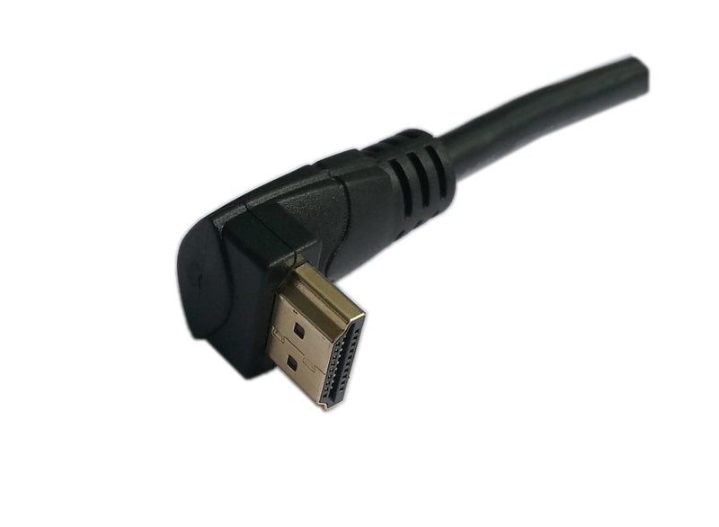 zdyCGTime 5 Inch HDMI Up Angle 90 Degree Vertical Right Cable -Supports 4K@60Hz, High Speed, HDMI 2.0 Ready - UHD, Ethernet & Audio Return - Video 4K 2160p, HD 1080p.(Male-Male) - Image 3